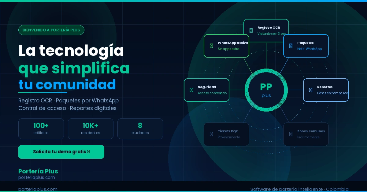 Portería Plus software gestión portería